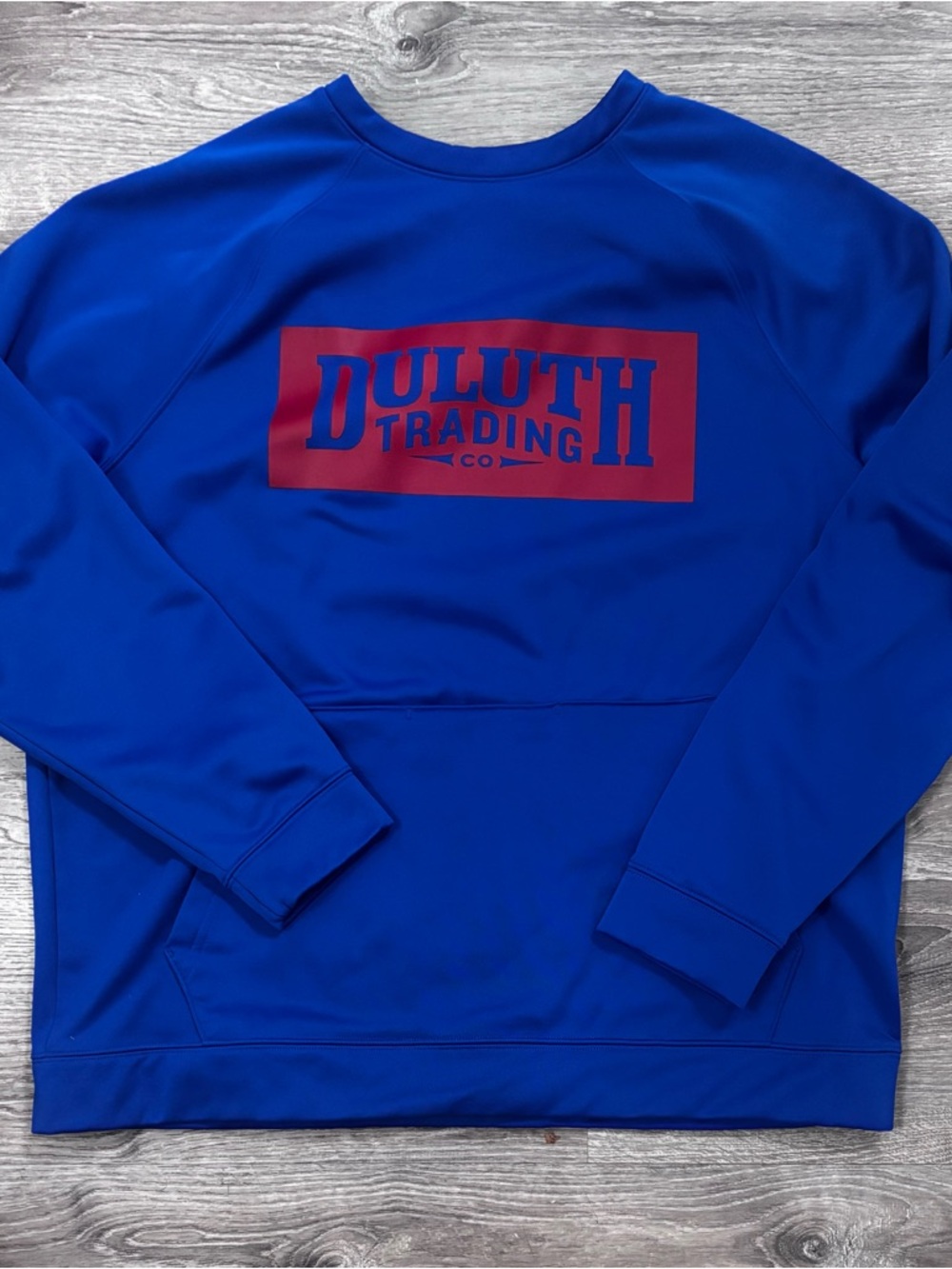 Duluth Trading Co Men’s Large Royal Blue Crewneck Sweatshirt